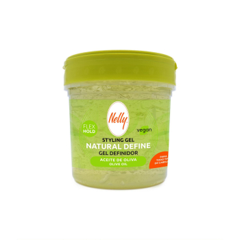 Gel definidor del cabello con aceite de oliva Styling Gel Nelly 400 ml.