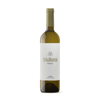 Vino blanco verdejo crianza sobre lías Viña Mayor D.O. Rueda 75 cl.