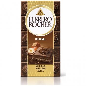 Chocolate con leche original Ferrero Rocher 90 g.