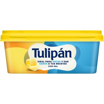 Margarina con sal Tulipán sin gluten y sin lactosa 225 g.