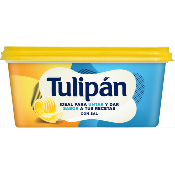 Margarina con sal Tulipán sin gluten y sin lactosa 900 g.
