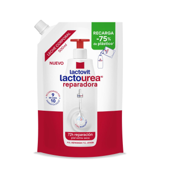 Crema corporal reparadora Lactourea Lactovit doypack 500 ml.