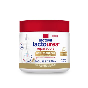 Crema corporal reparadora antimanchas Lactovit 400 ml.