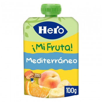 Bolsita de fruta mediterránea Mi Futa Hero sin gluten y sin azúcar añadido 100 g.
