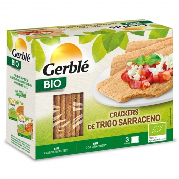 Crackers de trigo sarraceno Bio Gerblé 145 g.