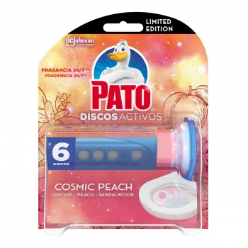 Discos WC activos inodoros cosmic peach aparato + recambio Pato 1 ud.