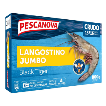 Langostino jumbo Pescanova 800 g.