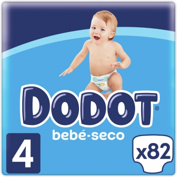 Pañales Dodot Bebé-Seco T4 (9-14 kg.) 82 ud.