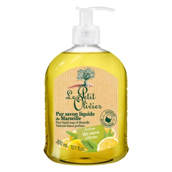Jabón de manos de verbena y limón Le Petit Olivier 300 ml.