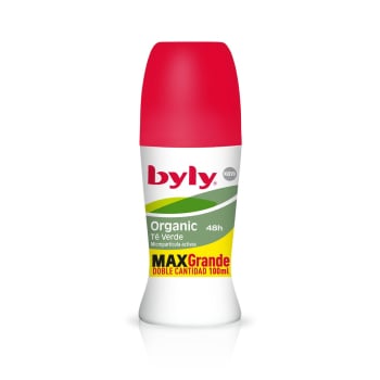 Desodorante roll-on té verde Organic Byly 100 ml.