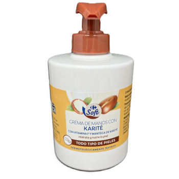 Crema de manos karité Carrefour Soft 290 ml.