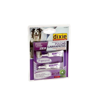 2 Pipetas de Insecticida para Perro Grande Dixie 20-40Kg 40 g