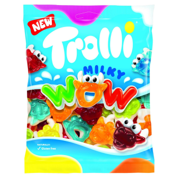Caramelos de goma Milky Wow Trolli sin gluten 100 g.