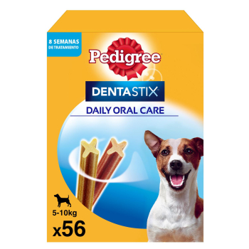 Snacks dental para perros pequeños Pedigree Dentastix pack de 56 unidades