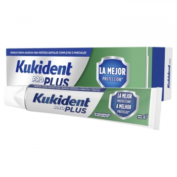 Crema adhesiva premium para dentaduras postizas Kukident 40 g.
