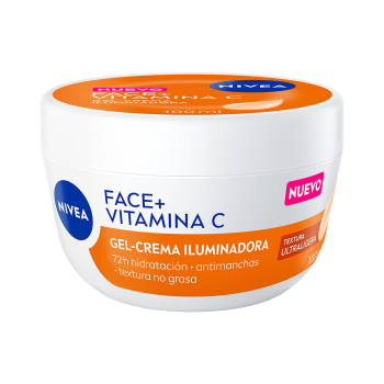 Gel-Crema facial iluminadora face+vitamina C Nivea 100 ml.
