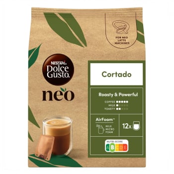Café cápsulas cortado Nescafé Dolce Gusto Neo 12 ud.