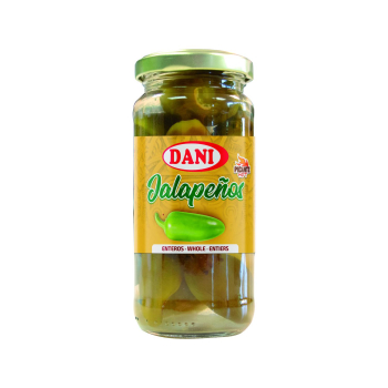 Jalapeños enteros picantes Dani 125 g.