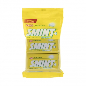 Caramelos sabor limón Smint pack de 2 paquetes de 50 ud.