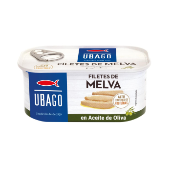 Filetes de melva en aceite de oliva Ubago 125 g.