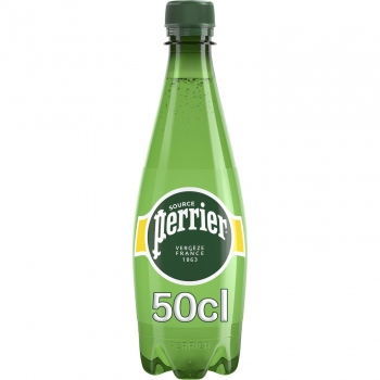 Agua mineral con gas Perrier natural 50 cl.