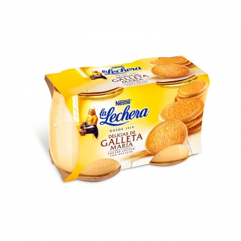 Postre delicias de galleta María Nestlé La Lechera pack de 2 unidades de 125 g.