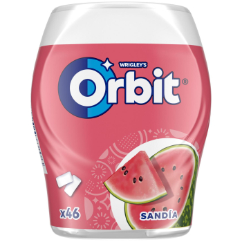 Chicles sabor sandía Orbit sin azúcar 46 g.