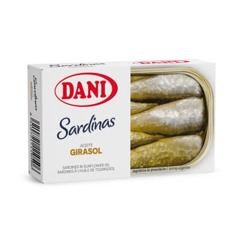 Sardinas en aceite de girasol Dani 84 g.