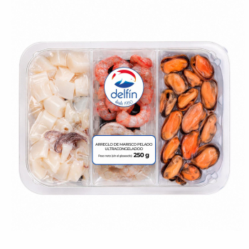 Arreglo de marisco pelado Delfin 250 g.