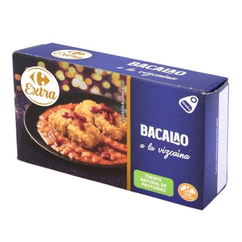 Bacalao a la vizcaína Carrefour Extra sin gluten 70 g.