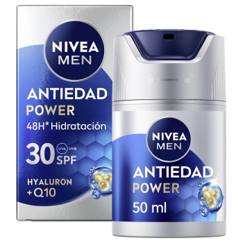 Crema hidratante antiedad power SPF30 Nivea Men 50 ml.