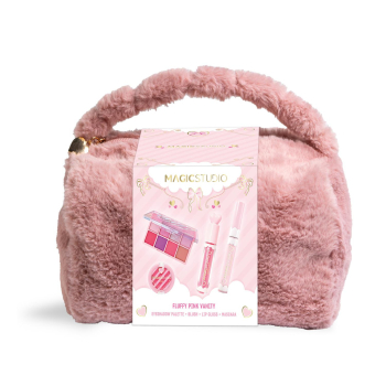 Neceser de maquillaje fluffy pink vanity Magic Studio 1 ud.