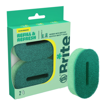 Set 2 Recambios Estropajo No Raya SCOTCH BRITE Brite - Verde