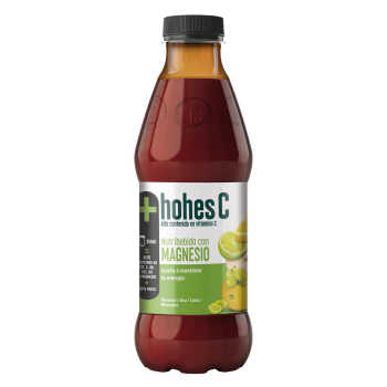 Zumo de naranja, uva, lima y manzana plus magnesio Hohes C botella 1 l.