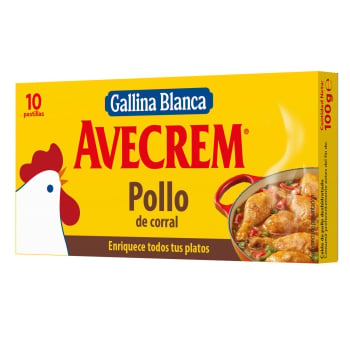 Caldo de pollo Avecrem Gallina Blanca sin gluten 10 pastillas 100 g