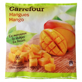 Mango congelado Carrefour 450 g.