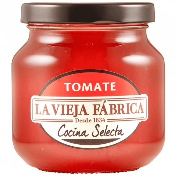 Mermelada de tomate Cocina Selecta La Vieja Fábrica sin gluten 280 g.