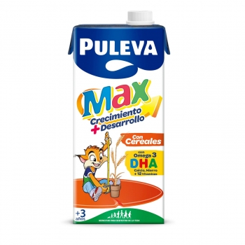 Preparado lácteo con cereales crecimiento y desarrollo Puleva Max brik 1 l.