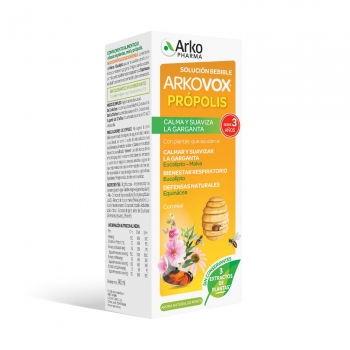Jarabe para el cuidado de la garganta Arkovox 150 ml.
