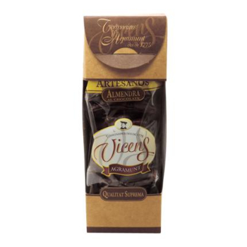 Turrón de almendra y chocolate Vicens 300 g.