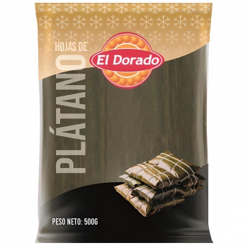Hojas de plátano congelado El Dorado 500 g.
