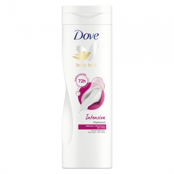 Loción corporal hidratante intensiva piel seca a muy seca Dove 400 ml.