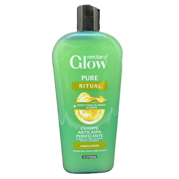 Champú anticaspa purificante para cabello graso pure ritual Nectar of Glow 400 ml.