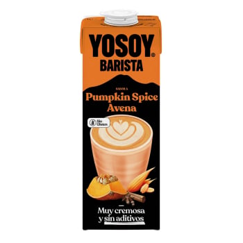 Bebida de avena con sabor a pumpkin spice Yo Soy sin gluten brik 1 l.