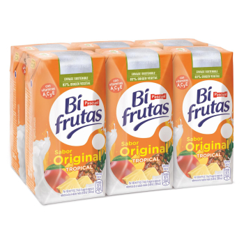 Zumo Tropical Original Bifrutas pack de 6 briks de 20 cl. 6 x 20 cl