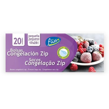 Bolsa congelación zip pequeña Fliss 20 ud.