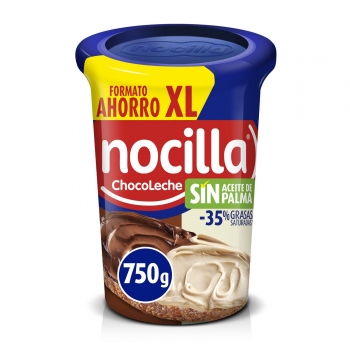 Crema de cacao y leche con avellanas Nocilla sin gluten 750 g.