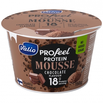 Mousse chocolate con proteínas sin azúcar añadido Valio sin lactosa 150 g