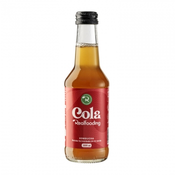 Kombucha cola realfooding ecológico botella sin gluten 250 ml