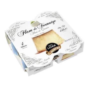 Flan de queso El Nostre pack de 4 unidades de 110 g. 4 x 110 g